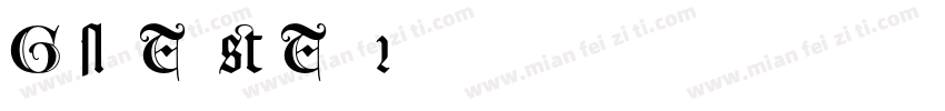 GoudyTextMT-Dfr字体转换