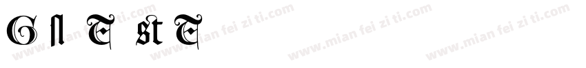 GoudyTextMT字体转换