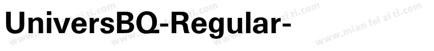 UniversBQ-Regular字体转换