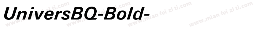 UniversBQ-Bold字体转换