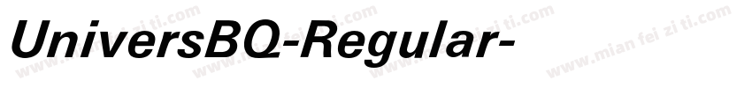 UniversBQ-Regular字体转换