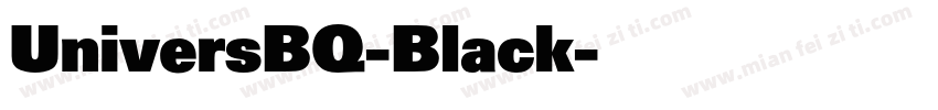 UniversBQ-Black字体转换