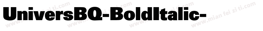 UniversBQ-BoldItalic字体转换