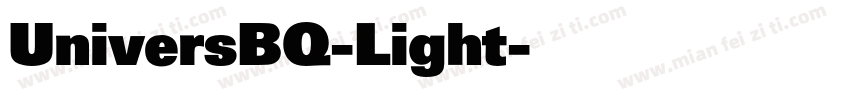 UniversBQ-Light字体转换