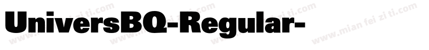 UniversBQ-Regular字体转换