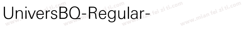 UniversBQ-Regular字体转换