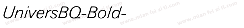 UniversBQ-Bold字体转换