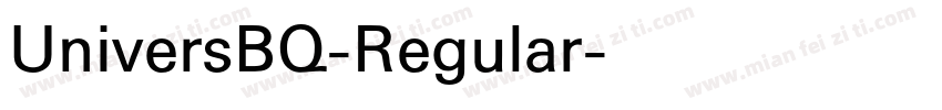 UniversBQ-Regular字体转换