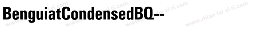BenguiatCondensedBQ-字体转换