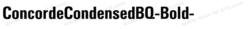 ConcordeCondensedBQ-Bold字体转换