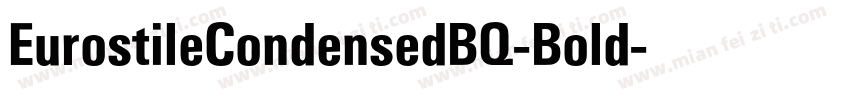 EurostileCondensedBQ-Bold字体转换