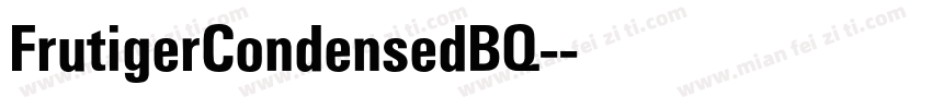 FrutigerCondensedBQ-字体转换