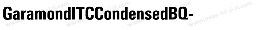 GaramondITCCondensedBQ字体转换