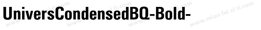 UniversCondensedBQ-Bold字体转换