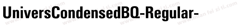 UniversCondensedBQ-Regular字体转换