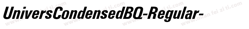UniversCondensedBQ-Regular字体转换