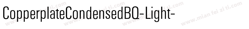 CopperplateCondensedBQ-Light字体转换
