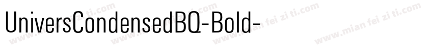 UniversCondensedBQ-Bold字体转换