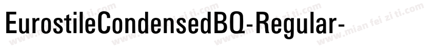 EurostileCondensedBQ-Regular字体转换