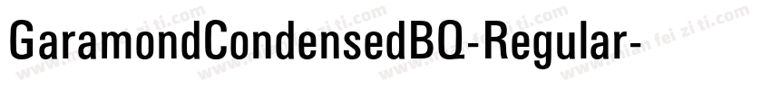 GaramondCondensedBQ-Regular字体转换
