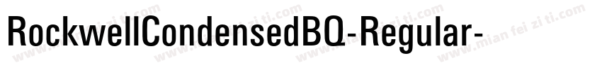 RockwellCondensedBQ-Regular字体转换