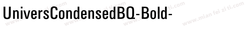 UniversCondensedBQ-Bold字体转换