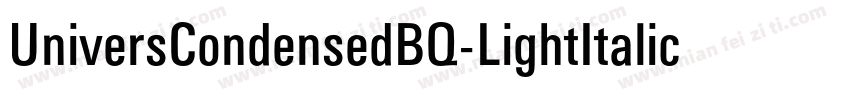 UniversCondensedBQ-LightItalic字体转换