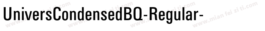 UniversCondensedBQ-Regular字体转换