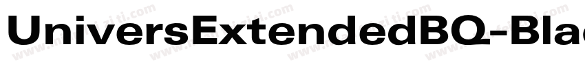 UniversExtendedBQ-Black字体转换