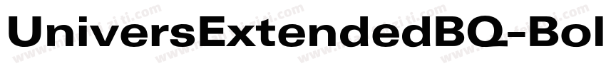 UniversExtendedBQ-Bold字体转换