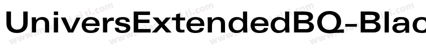 UniversExtendedBQ-Black字体转换