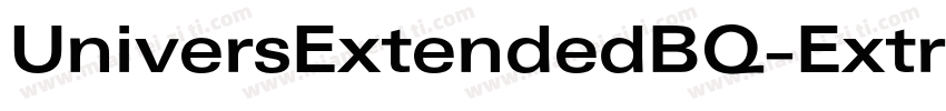 UniversExtendedBQ-ExtraBlack字体转换