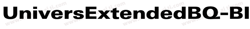 UniversExtendedBQ-Black字体转换