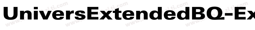 UniversExtendedBQ-ExtraBlack字体转换