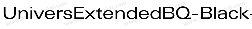 UniversExtendedBQ-Black字体转换