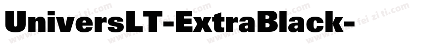 UniversLT-ExtraBlack字体转换