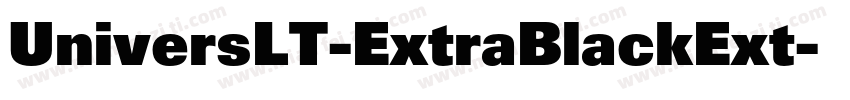 UniversLT-ExtraBlackExt字体转换