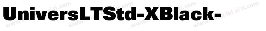 UniversLTStd-XBlack字体转换