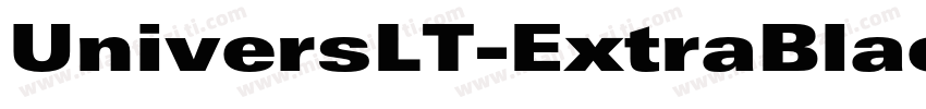 UniversLT-ExtraBlackExt字体转换