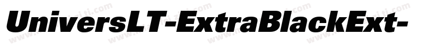 UniversLT-ExtraBlackExt字体转换