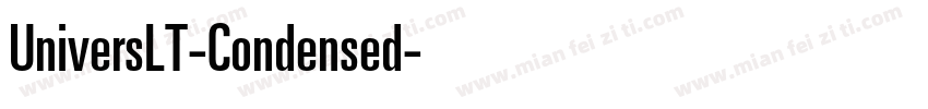 UniversLT-Condensed字体转换