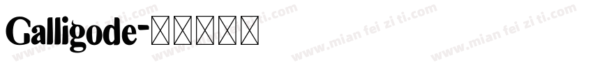 Galligode字体转换