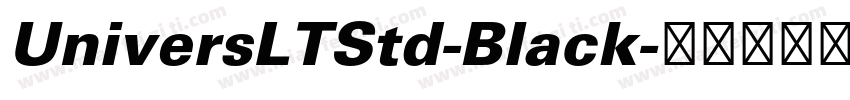UniversLTStd-Black字体转换
