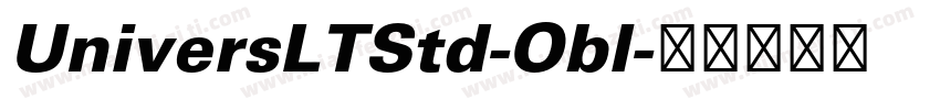 UniversLTStd-Obl字体转换