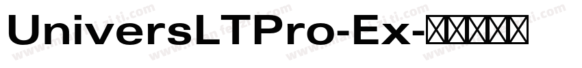 UniversLTPro-Ex字体转换