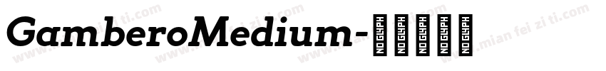 GamberoMedium字体转换