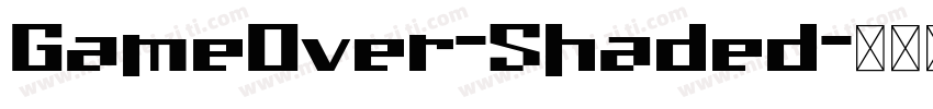 GameOver-Shaded字体转换