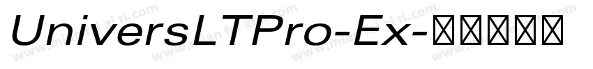UniversLTPro-Ex字体转换
