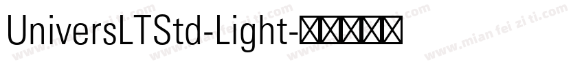 UniversLTStd-Light字体转换