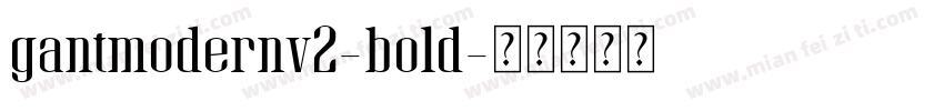 gantmodernv2-bold字体转换